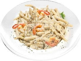 Pljukanci (Homemade Istrian Pasta) with Shrimp and Truffles
